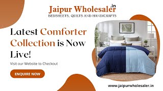 Latest Micro Fiber Soft Double Bed Comforter- Jaipur Wholesaler