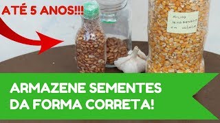 Como armazenar grãos / sementes à vácuo por até 5 anos.