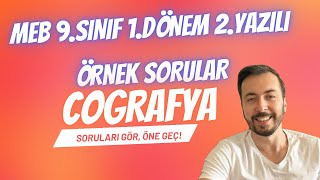 MEB 9. SINIF COĞRAFYA 1. DÖNEM 2. YAZILI ÖRNEK SORULARI 2023