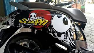 decal scoopy panda