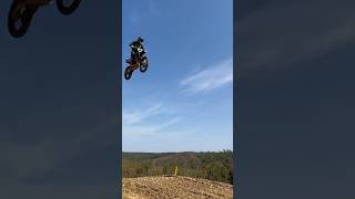 This jump sends you #moto #motocross #dirtbike #fullsend #huge