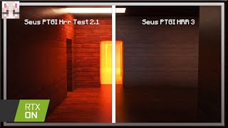 Seus PTGI HRR 3 Vs Seus PTGI HRR test 2.1 - Minecraft [RTX ON]