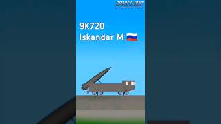 9K720 Iskander-M Tactical Ballistic Missile in Spaceflight Simulator SFS #sfs #rocket #viral #shorts