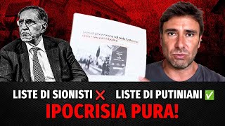 Chi si scandalizza per la lista di sionisti restò zitto per quelle di “putiniani”. Ipocrisia pura!