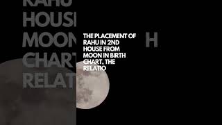 The placement of Rahu in 2H from Moon, the relationship of mother with relatives will not be good.