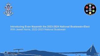 Introducing Evan Nazareth, 2023-2024 National Boatswain-Elect