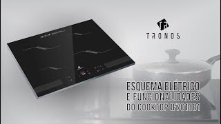 Esquema elétrico e funcionalidades do Cooktop Tronos  IF701OB1