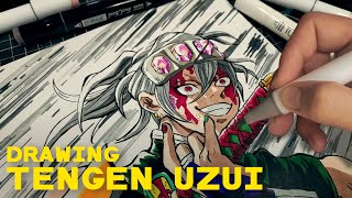 DRAWING TENGEN UZUI - DEMON SLAYER