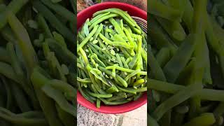 Blanching Fasolakia to keep in freezer