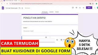 Cara Membuat Kuesioner di Google Form yang Benar