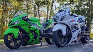 2016 ZX10R (TBN) vs 2018 HTP H/C GSXR 1000R (Reloaded) Pump Gas Finale!!!