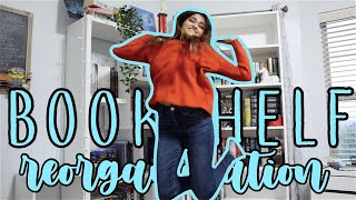 BOOKSHELF REORGANIZATION 📚✨ | build my new bookshelf and organize with me!