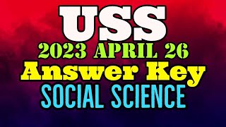 USS 2023 ANSWER KEY SOCIAL SCIENCE MORNINGSTAR PIONEER