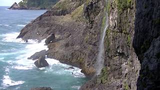 Waterfall - from Sea Lion Caves - Oregon Coast