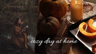 Slow Living in November | Autumn Baking | Pumpkin Chestnut Cheesecake  |  Rainy Silent Home Vlog