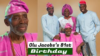 Olu Jacobs At 81 Years Old!! Actress Joke Silva celebrates husband, Olu Jacobs on his birthday