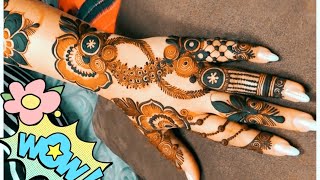 बहुत आसन अरेबिक मेहंदी लगाना सीखे|New Arabic mehndi design for front hands|simple arabic mehndi