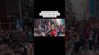 Kai Cenat Giveaway in New York was a mistake #kaicenat #fanum #fyp #viral #amp