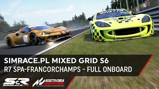 Simrace.pl Mixed Grid S6: Race 7 Spa-Francorchamps Full Onboard | Assetto Corsa Competizione