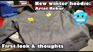 Winters coming 😥.. New coat time: Ariat Rebar hoodie