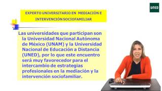 Experto universitario en  mediación e intervención sociofamiliar