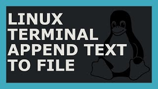 How To Append Text To A File Using Linux Command Line