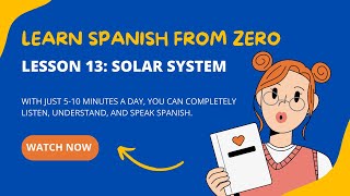 Learn Spanish From Zero: [Lesson 13] Solar system