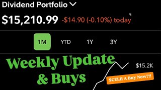 $15K Dividend Portfolio Update!! ($CELH a Buy Now?!!)