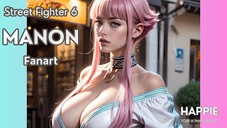 AI Cosplay Manon Street Fighter 6, SF6 Fanart , AI ART LOOKBOOK ,  マノン(ストリートファイター6) Fan Art コスプレ 二創