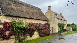 English Village: A Rainy Autumn Morning in Armscote - ENGLISH Countryside Walk