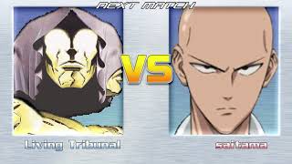 Living Tribunal vs Saitama. MUGEN