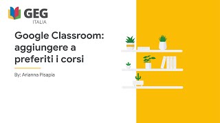 Classroom: come aggiungere i corsi alla barra 'Preferiti' del browser