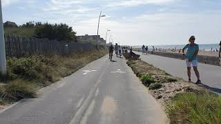 France 19 - Two-way cycleway at Cabourg beach