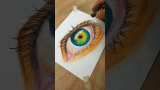 Eye drawing with oilpestel colors / oilpestel drawing ideas #shorts #drawing #trendingshorts