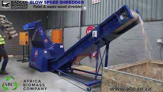 BADGER SLOW SPEED PALLET AND WASTE WOOD SHREDDER