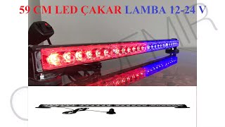 çakar lamba çakar tepe lambası çakar led 59 cm mıknatıslı polis çakar tepe lambası çakar lamba led