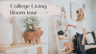 Inside our College Living Room: Makeover & Tour with HomeGoods