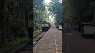 Nilambur Road - Shoranur Kottayam exp train skipping Melattur #train #trainvideo #melattur #shorts