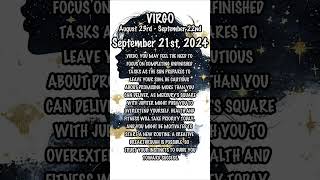 September 21st, 2024 #virgohoroscope #dailyhoroscope #dailyastrologyhoroscope #zodiacupdates