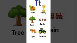 T alphabet words with picture  #ytshorts #video #viral ####