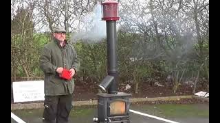 Live Demonstration of the Chimney Fire Extinguisher. ChimFireStop