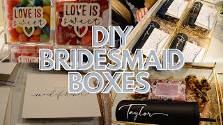 DIY Bridesmaid Proposal Boxes | Black & White & Gold | Amazon Wedding Gifts