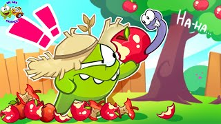 Hungry Worm VS Om Nom 🍎🐛Funny & Educational Tales from the Farm! 🌾🐮| Om Nom Stories by Baby Cars