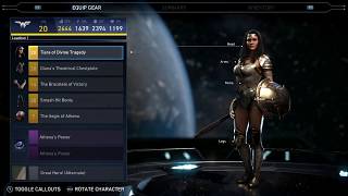 Injustice 2 Wonder Woman Epic sets and 7 abilities Showcase