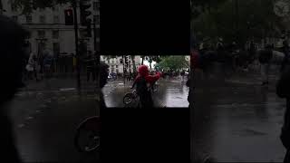 POLICE HORSES AT PROTEST -LONDON 2021