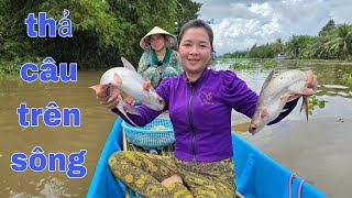 thả câu cá tra mùa nước nổi 2024 - Floating season trawl fishing | Mỹ miền tây vlog