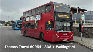 Thames Travel 80954 ADL Enviro 400 (ZF/€4) BX09PFK - Kickdown!