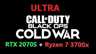 Call Of Duty Cold WAR BETA  Ryzen 7 3700x + RTX 2070S