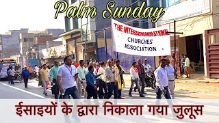 ईसाइयों के द्वारा निकाला गया जुलूस | Palm Sunday | Delhi | India | Vlog-15