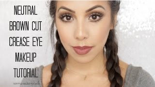 Quick & Easy Neutral Brown Cut Crease Tutorial | XOMARISSANICOLE